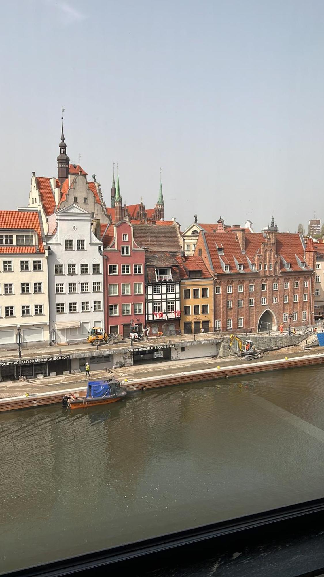 Apartament Chmielna Z Widokiem Na Rzeke Gdańsk Buitenkant foto