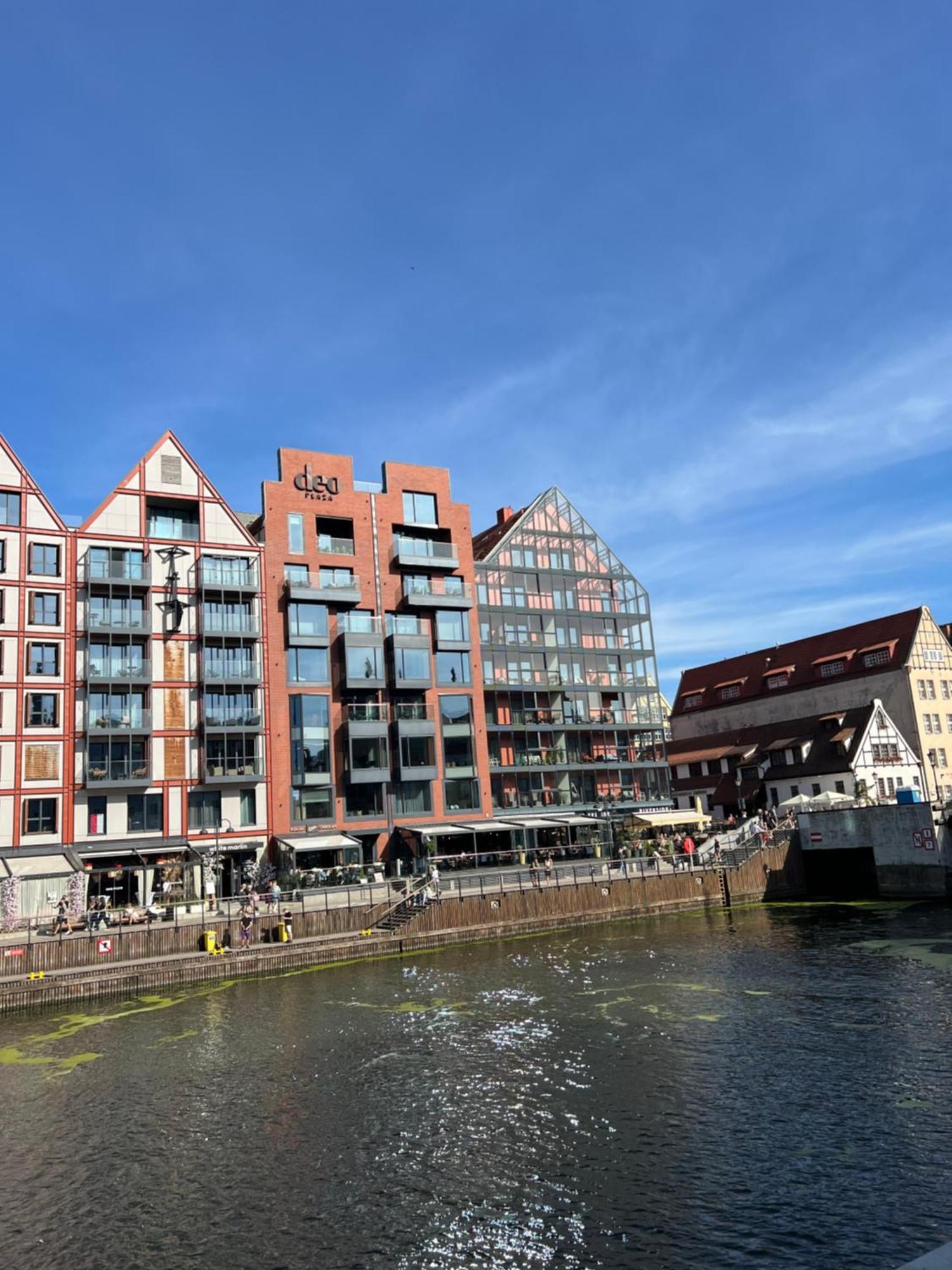 Apartament Chmielna Z Widokiem Na Rzeke Gdańsk Buitenkant foto